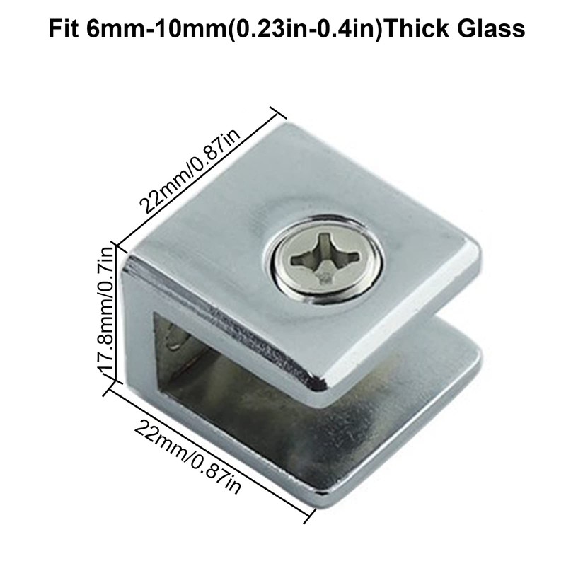 Glass Shelf Bracket Glass Clamp Holder Adjustable Clamp Shelf Clip