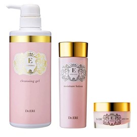 E-Special [E SPECIAL] Adult Fluctuating Skin Set, 3 Piece (Cleansing & Lotion & Cream) Cosmetics Set, Gift