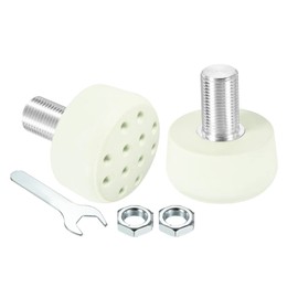 PATIKIL Roller Skate Toe Plugs with 0.6 Inch Bolts 1 Pair 82A Brake Caps with Holes Green