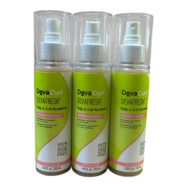 DevaCurl 3 Pack Devafresh Scalp Curl Revitalizer Refresh Extend 4.39oz Bottles