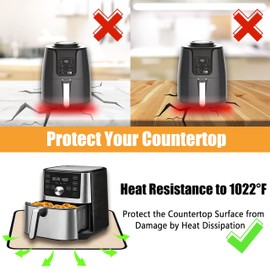 Heat Resistant Mats for Kitchen Countertop 21x29.5in,Coffee Mat,Coffee Bar Mat for Countertops,Air Fryer Deep Fryer Mat to Protect Quartz Countertop,Kitchen Hot Pad,Waterproof mat for Kitchen (Khaki)