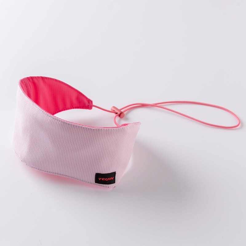 Teijin Neck Cooler, New Type, Pink, Width 15.0 x Height