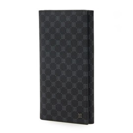 Daks (신세계강남점)DBWA4E121BK 장지갑LOUIS PVC루이스 PVC 블랙 가죽 로고 DD 패턴 (Sinsae World Gangnam) DBWA4E121BK Long Wallet LOUIS PVC Louis PVC Black Leather Logo DD Pattern