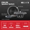 MB Quart FSB216 Formula Component Speaker System (Black, Pair) –