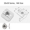 Emperoch 50 Pcs T Slot Nuts, 3030 Sereis M6/M8 Threaded
