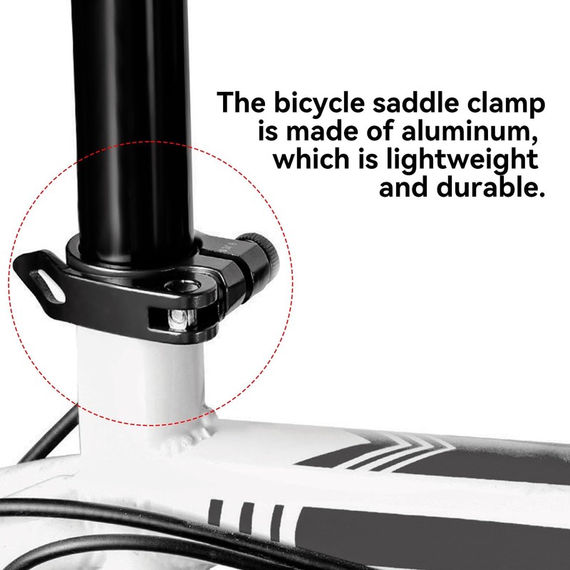 Bicycle Seat Clamp with Quick Release, Aluminium Alloy Seat Clamp,