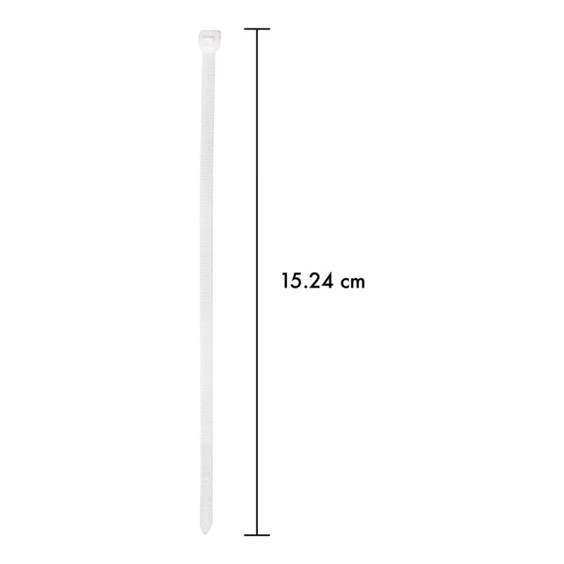 CNX Cinchos De Nylon De 6 Transparentes, 5 Paquetes De