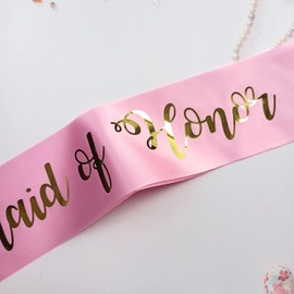 Maid of Honor Sash, Bachelorette Party Decorations, Bridal Shower Supplies, Hen Party Accessories, Team Bride Party Favors, Wedding Gift for Chief Bridesmaid from Bride to Be