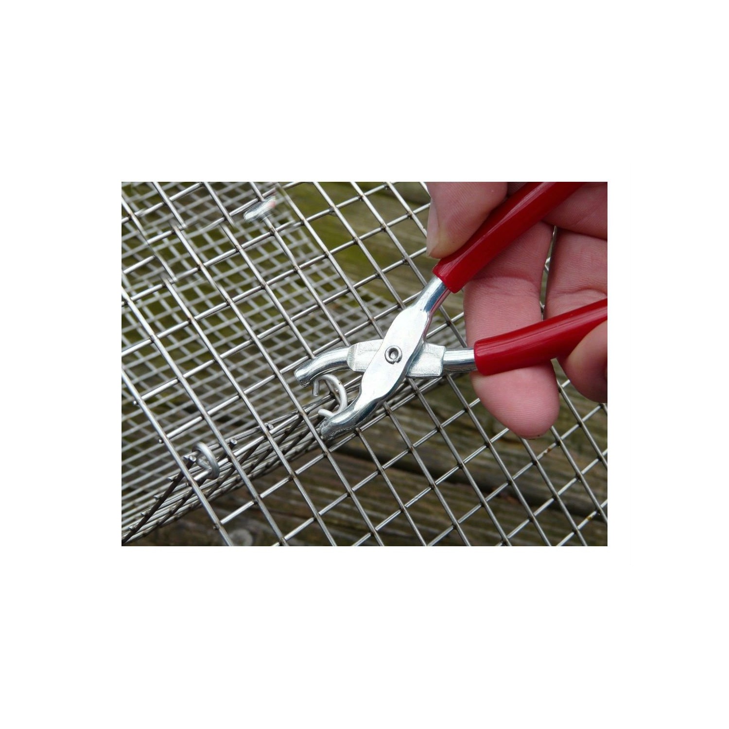 Mini hog ring ringer pliers cages fencing packaging upholstery dolls ...