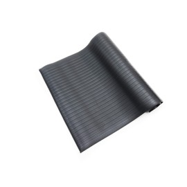 Bertech Anti-Fatigue Floor Mat, 2 Feet x 3 Feet x 3/8 Inch Thick, Textured Pattern Top, Bevelled on All Sides, Black, Made in USA