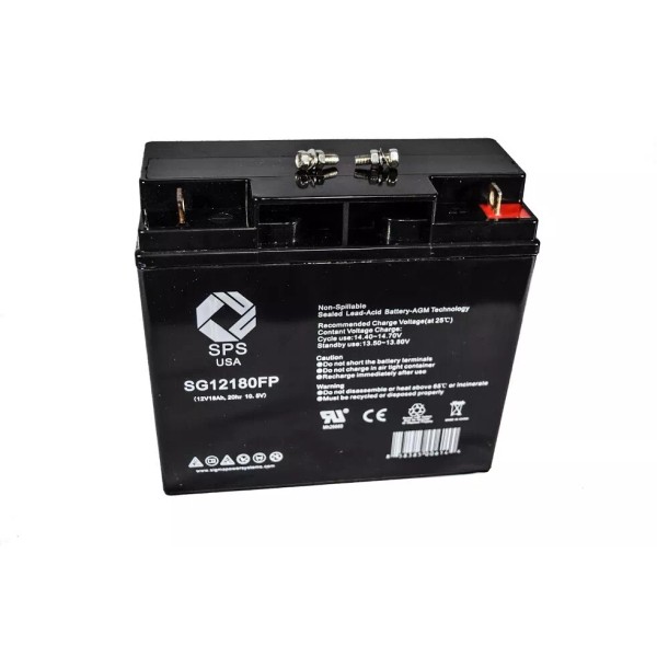 SPS 12V 18Ah replacement battery for Ryobi Mower 971255100 Lawn