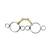 AK Toggle 3 Rings with Rider Jaws German Silver Double