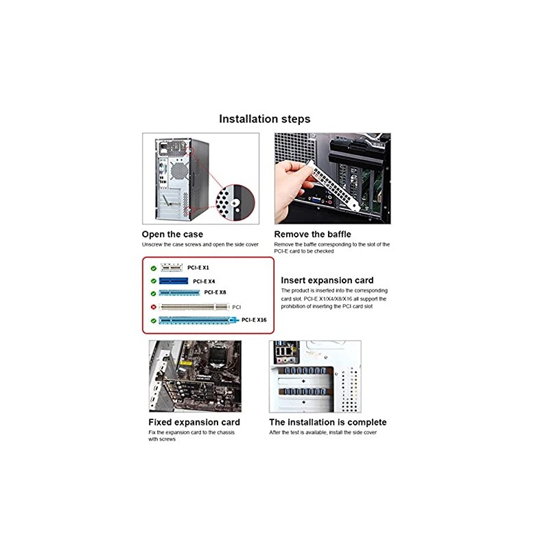 NFHK Adaptador de tarjeta de expansión PCI-E a USB 3.0