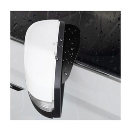 Dickno 2 PCS Car Mirror Rain Visor Guard, Carbon Fiber Side Mirror Rain Visor Eyebrow, Waterproof Side Rear View Mirror Protecter, Universal Exterior Accessories Fits Most Vehicles (Aluminum Black)