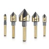 Countersink Drill Bit Set, 5 Pieces, 82 Degree, Countersink in