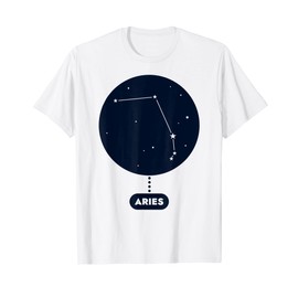 Aries Zodiac Astrological Sign Star Constellations T-Shirt