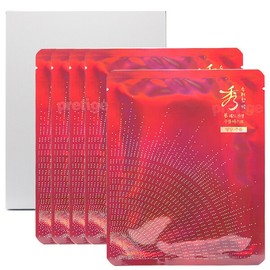 Beautiful Red Ginseng Wrinkle Mask Pack 30mlx5 sheets / Sheet Pack / 수려한 레드 진생 주름 마스크 팩 30mlx5매 시트팩