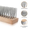 MOKIDO 30 cm Wire Broom, Durable Wire Broom for Moss