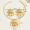 Flower Earrings Necklace Set Spring Flower Jewelry Set Big Statement