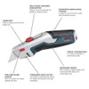 BOSCH H11-14200-1 3-Piece Utility Knife Set | Folding, Snap-Off, and