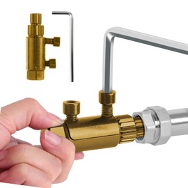 UwinVwin Broken Pipe Extractor Tool - Broken Faucet Removal Tool for 1/2", 3/4", 1" Pipes | Removes Rusted/Damaged Faucet Bolts & Pipe Threads (Gold)