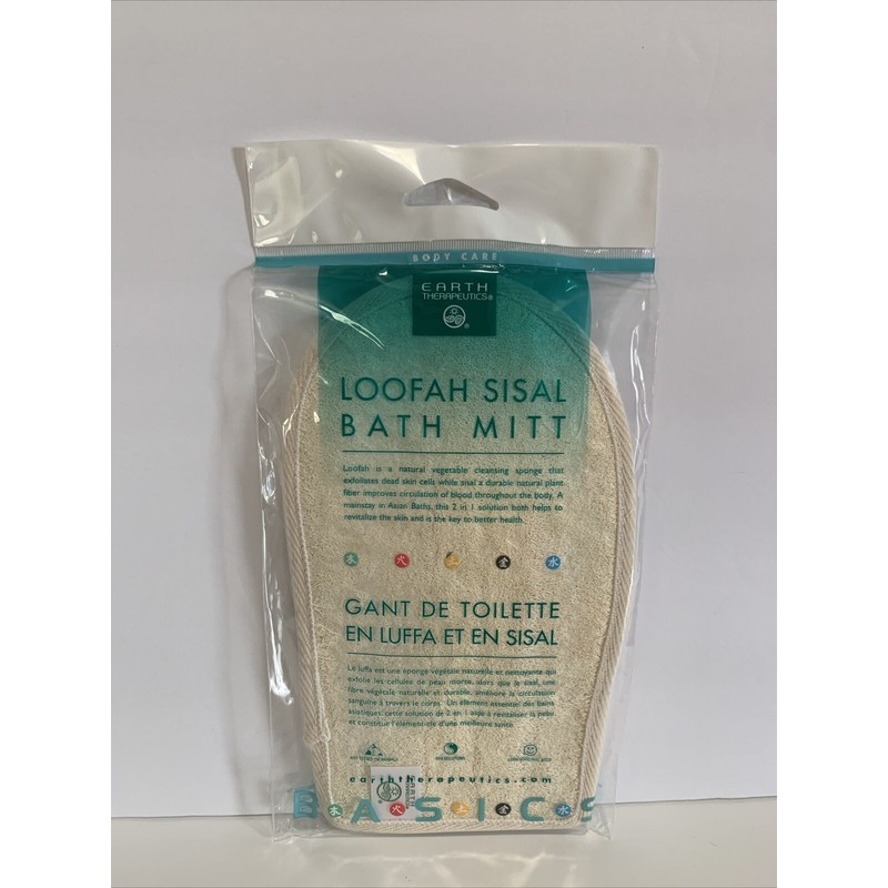 Earth Therapeutics Loofah Sisal Bath Mitt