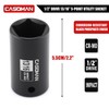 CASOMAN 1/2" Drive 13/16-inch Penta Socket, 5 Point Utility Socket,