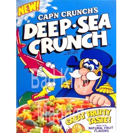 Deep Sea Crunch Vintage Cereal Box High Quality Metal Fridge Magnet 3x4 7600