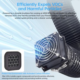 BIQU Ventilation Kit Perfect Compatible with BIQU Panda Shelter, for Laser Engraver 3D Printer Enclosure Tent Cover (Please Check The Size)