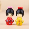 HOMSFOU 12pcs Japanese Kimono Doll Traditional Kokeshi Doll Asian Folk