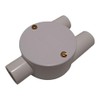 20mm PVC Conduit Y Box - White with Lid and