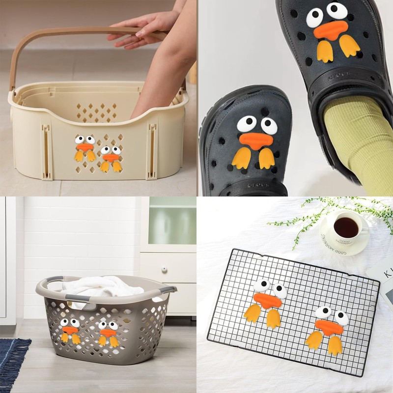 Duck Croc Charms - 10PCS Funny 3D Duck Shoe Clips