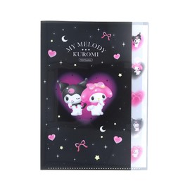 Sun-Star Stationery S2175975 My Melody Sanrio Characters Goods, Clear File, A4 Size, 5 Pockets, Dream