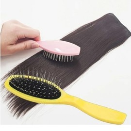 Basic hair wig exclusive cushion brush hair extension piece 1P Gamo wig comb white ONE / 베이직 헤어 가발 전용 쿠션 브러쉬 붙임머리 피스 1P 가모 가발빗 화이트ONE