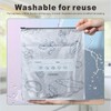 40 Pcs Reusable Aluminum Foil Freezer Bags for Food and