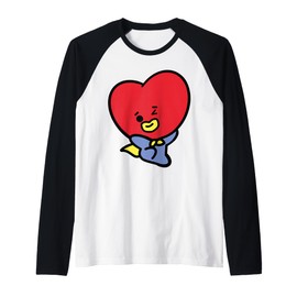 K-Pop Fan Design Cute K-Drama Aesthetic for Korean Music Raglan Baseball Tee