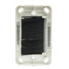 Brush Style Cable Pass-Through Wall Plate Insert with half-moon cover,