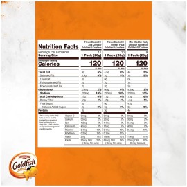 does not apply Goldfish Bold Mix Variety Pack Snack Crackers, 1oz Snack Packs, 30 Ct Box