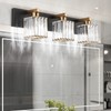 Aipsun Crystal Vanity Light Bathroom Lighting Fixtures 3 Light Modern