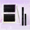 Eyelash Extensions Set, 12-16 mm, 60D + 80D D-Curl, Individual