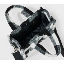 art class Girls' Checker Mini Crossbody Tote - art class™ Black