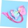 Baluue Unique Kids Bowknot Hair Ring Colorful Headwear Fake Braid
