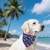 Unique Style Paws Dog Spring Bandanas 2Pcs Washable Cotton Triangle