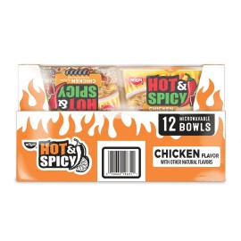 Nissin Hot and Spicy Chicken Bowl (3.32 oz., 12 pk.)