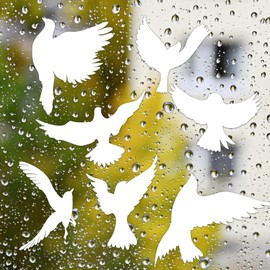 MBAIYO Pack of 16 Window Stickers, Bird Protection, Window Stickers, Bird Protection for Glass Panes, Prevent Bird Strikes on Doors and Windows, Glass Decorative Stickers, Window Stickers