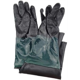 Rubber Sandblasting Gloves Anti-Slipping 60cm PVC Special Gloves for Sandblasting Machine