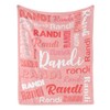 SHIYEL Custom Blanket with Name, Personalized Name Blankets and Throws,