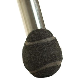 Furniture Footies Smaller 2.4 Inch PreCut Tennis Ball Glides for Chairs Stools Leg Floor Protector Heavy Duty Long Lasting Felt Pad Glide Coverings for Hard Floor Surfaces-4 Count Black