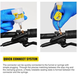 YOUMAYSTORY Hydraulic Brake Bleed Kit for Shimano,TEKTRO, MAGURA and SRAM Series Brake Systems, Brake Fluid Change Hydraulic Kits (Metal Joint)