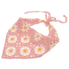 TOVINANNA Elastic Floral Scarf Comfortable Hollow Bandana Hair Wrap for Women Versatile Hair Accessory for Everyday and Special Occasions Breathable and Skin-friendly Design